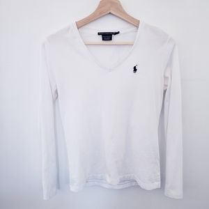 Ralph Lauren Sport White long sleeve top